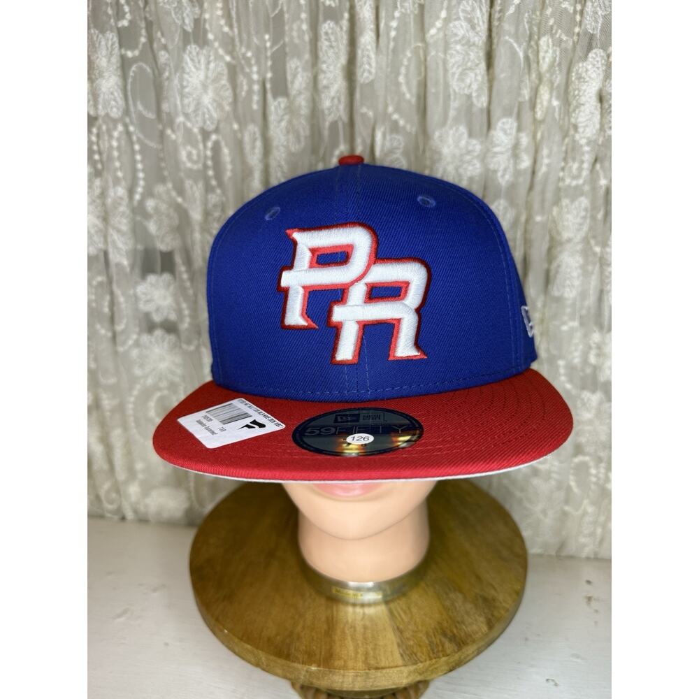 New Era Puerto Rico Blue Fitted Hat WBC 2026 Official Baseball Team 7 3/8